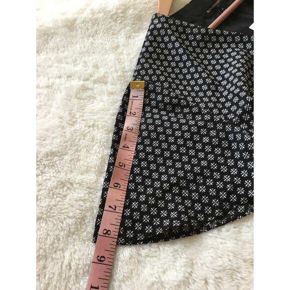 Banana Republic Black Ruffle Hem Print Wrap Dress - Picture 16 of 16